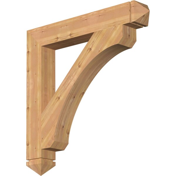 Ekena Millwork Legacy Arts & Crafts Smooth Bracket, Western Red Cedar, 5 1/2"W x 40"D x 40"H BKT06X40X40LEC03SWR - main